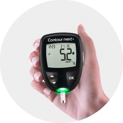 user handing a meter